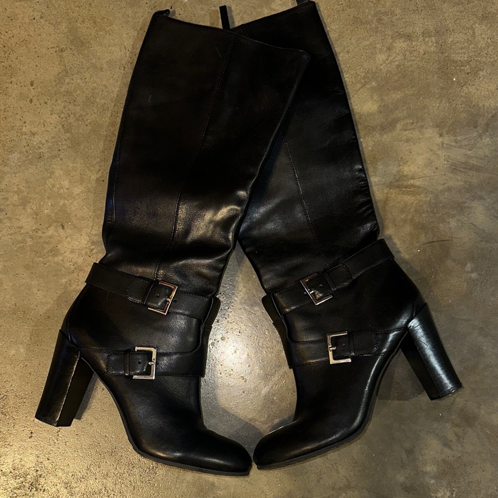 Nine West Black Heeled Boots